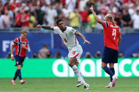 Norvegia - Anglia 1-2. "Dubla" lui Bellingham &icirc;i califică pe britanici &icirc;n semifinale!