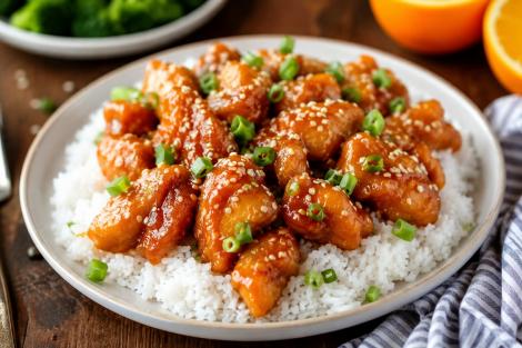 Orange Chicken &ndash; rețeta de pui crocant &icirc;n sos dulce-acrișor de portocale