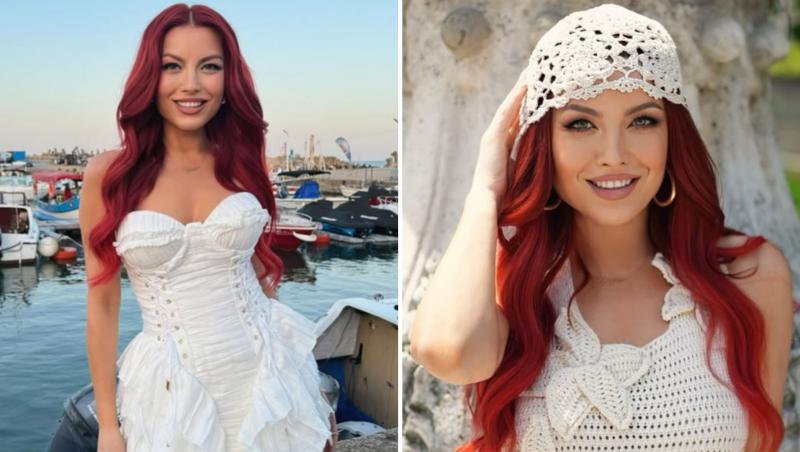 Elena Gheorghe, apariție de senzație în costum de baie. Artista și-a etalat silueta într-un bikini cu imprimeu floral