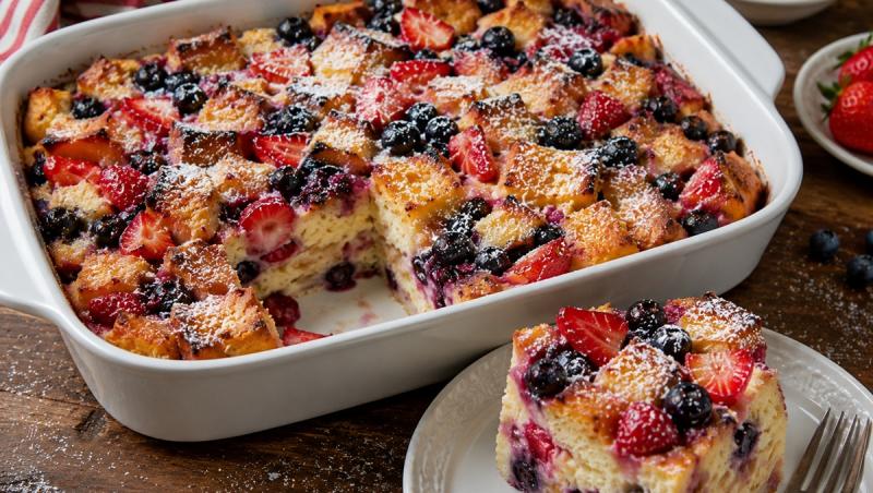 Poți folosi p&acirc;ine brioche, cozonac simplu sau p&acirc;ine albă puțin uscată