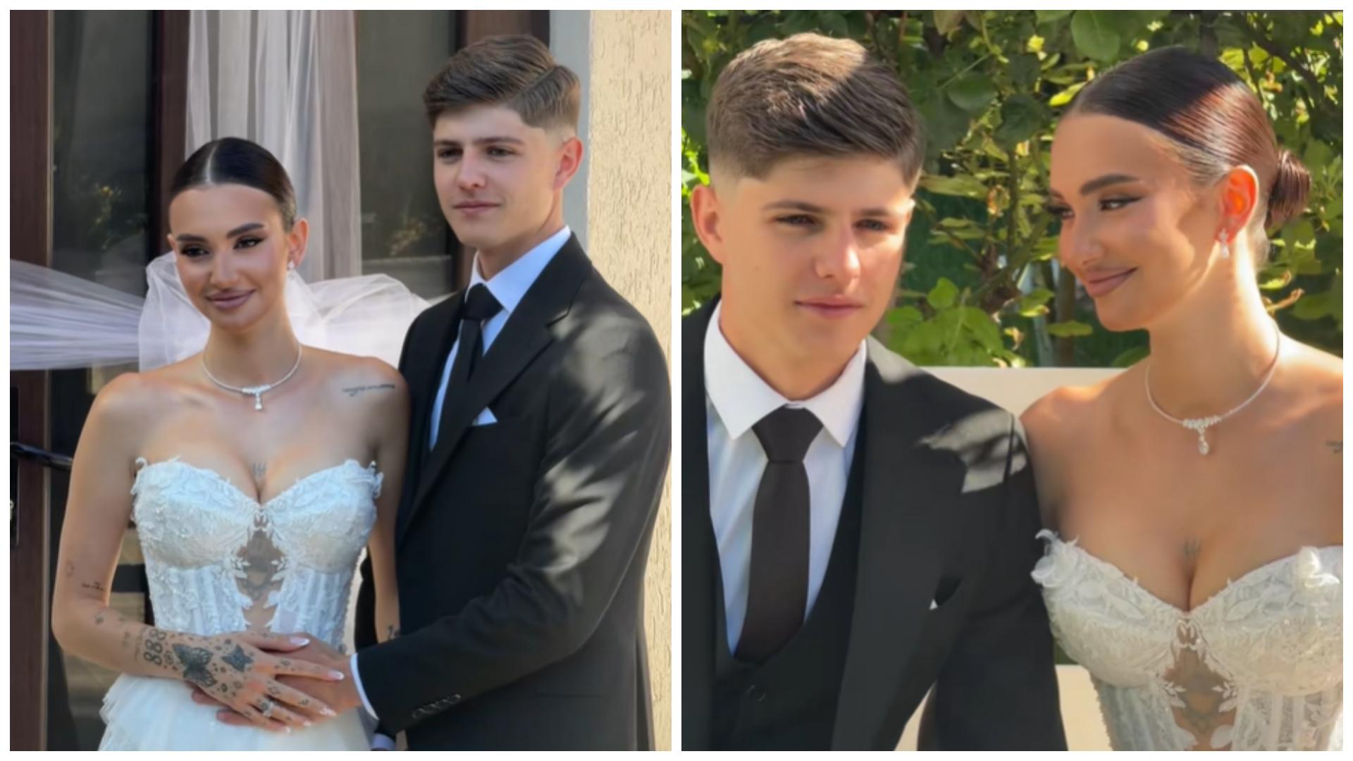 Olga Verbițchi și Vladimir Cebotaru, în mire și mireasa