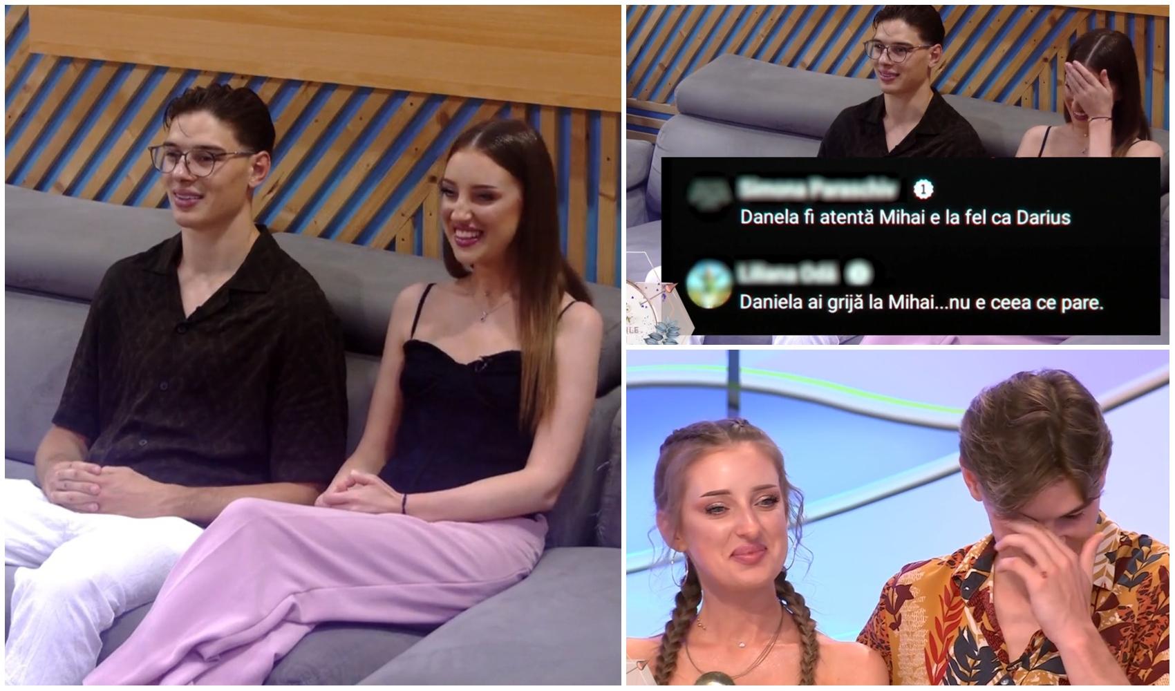 colaj foto cu mihai si daniela la Mireasa