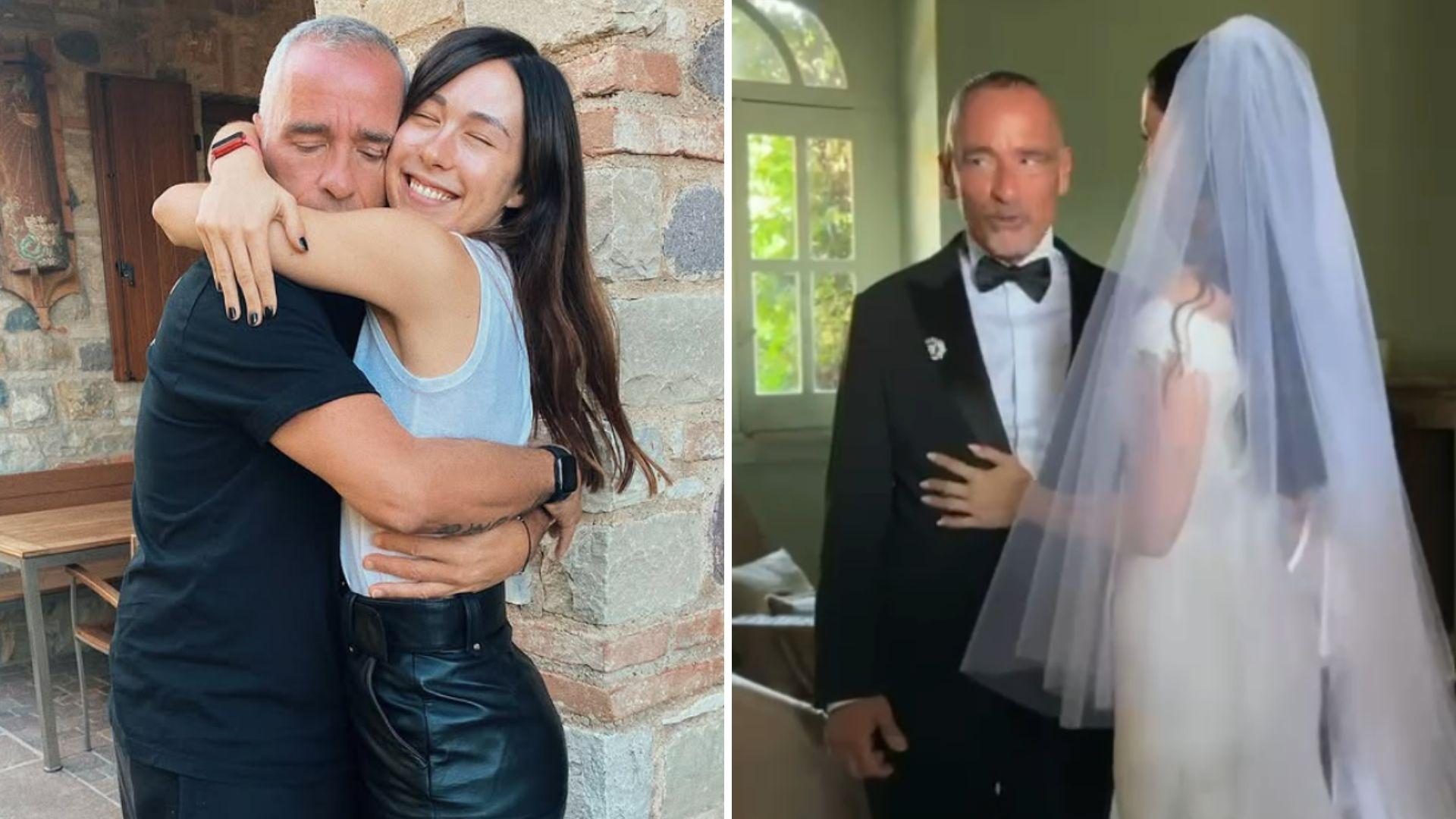 Eros Ramazzotti a izbucnit în lacrimi la nunta fiicei sale. Ce semnificație profundă a avut rochia de mireasă purtată de Aurora