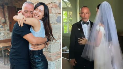 Eros Ramazzotti a izbucnit &icirc;n lacrimi la nunta fiicei sale. Ce semnificație profundă a avut rochia de mireasă purtată de Aurora