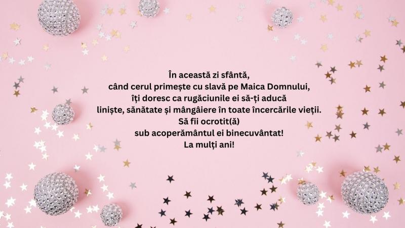 Mesaje, urări și felicitări de Sfânta Maria Mare 2026. Cele mai frumoase urări pentru cei care își serbează ziua numelui