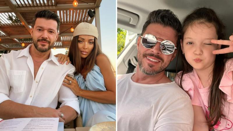 Victor Slav, momente speciale în vacanță cu Selina și fiica lui. Cum s-au fotografiat cele două, după ce s-au machiat la fel
