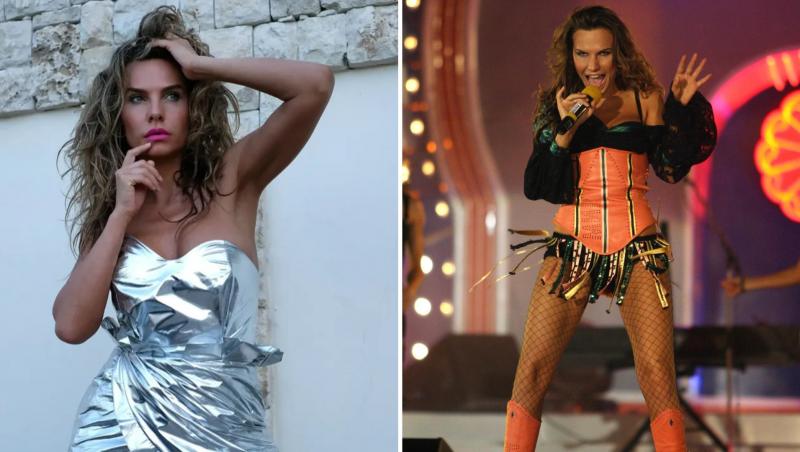 Anna Lesko, pictorial incendiar într-un costum de baie prea mic pentru formele voluptoase. Cum a pozat în fața camerei