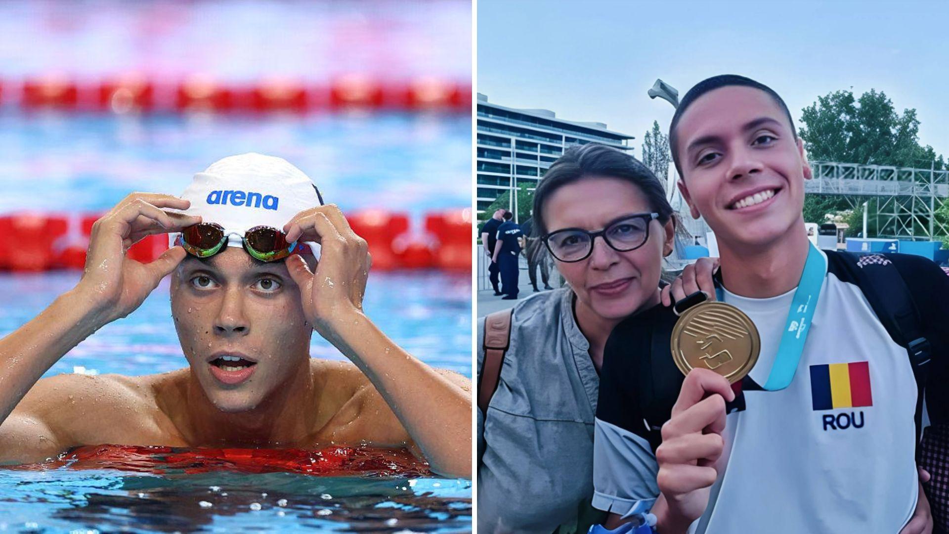 Cu ce se ocupă mama lui David Popovici. Detalii neștiute despre părinții săi. Cum i-au susținut din umbră visul de campion