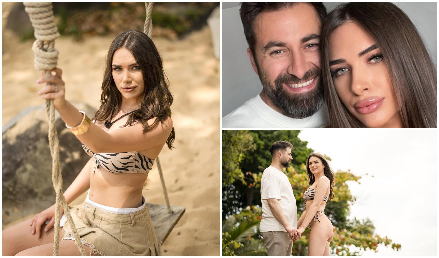 colaj foto cu iustina si cornel luchian de la insula iubirii