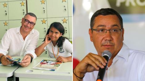 Victor Ponta, imagine rară cu Maria, fetița adoptată de el și Daciana S&acirc;rbu. Cum au fost surprinși &icirc;mpreună