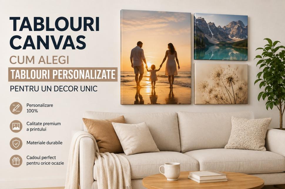 (P) Tablouri Canvas - Cum alegi tablouri personalizate pentru un decor unic