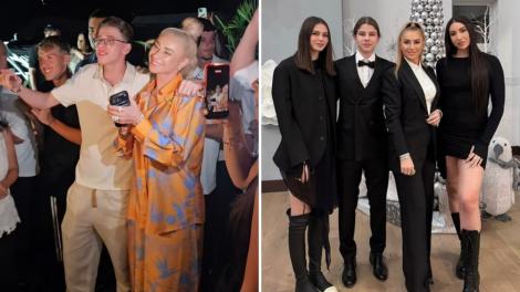 Imagini de senzație de la majoratul lui Laurențiu Reghecampf Jr. Cum a fost surprins Bebeto alături de mama sa și Nuți