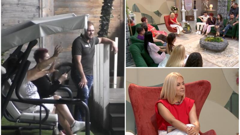 colaj foto cu concurenti din casa mireasa si poza cu simona gherghe in sezonul 14
