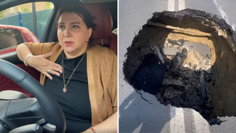 Carmen Șerban, primele declarații după ce a căzut cu mașina într-o groapă! Cântăreața a trecut prin clipe de groază