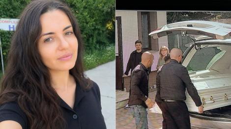 Primele imagini cu sicriul Mădălinei Apostol, depus la capelă. Detaliul observat pe crucea de la căpăt&acirc;iul ei