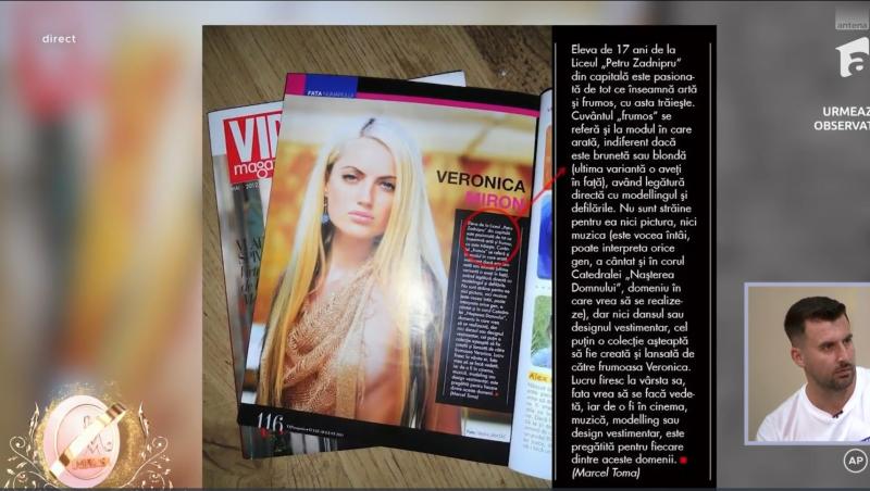 Cum arăta Veronica Miron de la Mireasa pe vremea când era model. Imagini de colecție în care apare concurenta sezonului 14