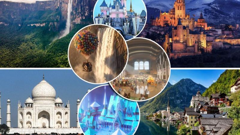 Locurile spectaculoase din filmele Disney care există în realitate. Cum arată destinațiile care au inspirat poveștile celebre