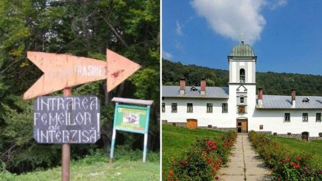 Locul din Rom&acirc;nia unde femeile nu au voie să treacă. Ce spune tradiția veche de peste 150 de ani de la Mănăstirea Frăsinei