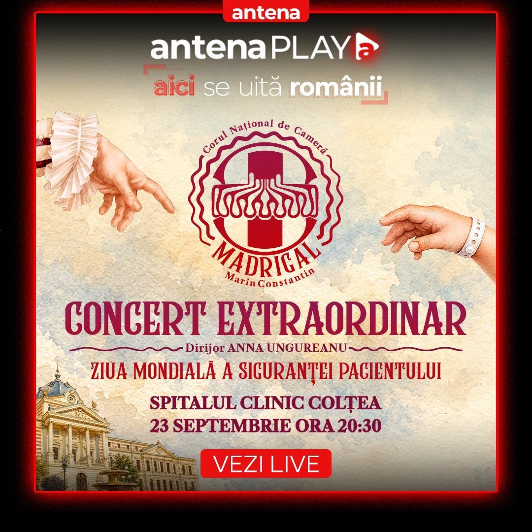 MADRIGAL PENTRU SPITALE continuă la Colțea: un concert care se difuzează live &icirc;n AntenaPLAY