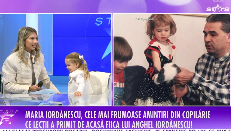 Fiica Mariei Iordănescu, prima apariție într-un platou de televiziune. Ce a spus micuța Teea despre bunicul Anghel Iordănescu
