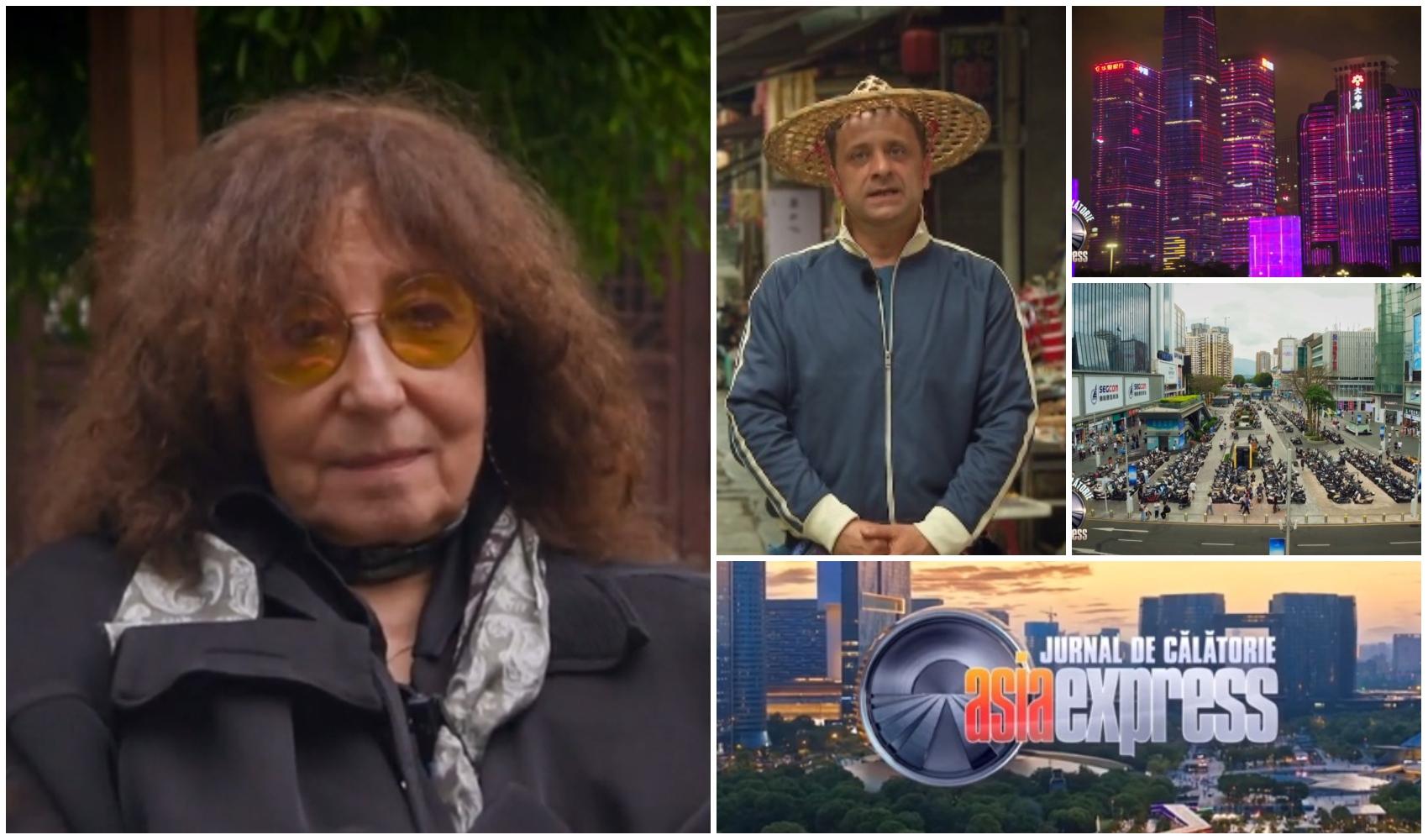 colaj foto cu mona segall, marius damian si imagini din china, de la asia express-drumul matasii