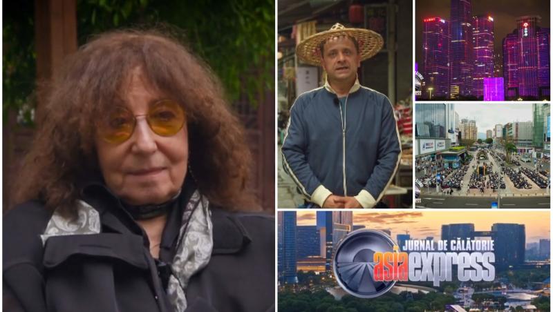 colaj foto cu mona segall, marius damian si imagini din china, de la asia express-drumul matasii