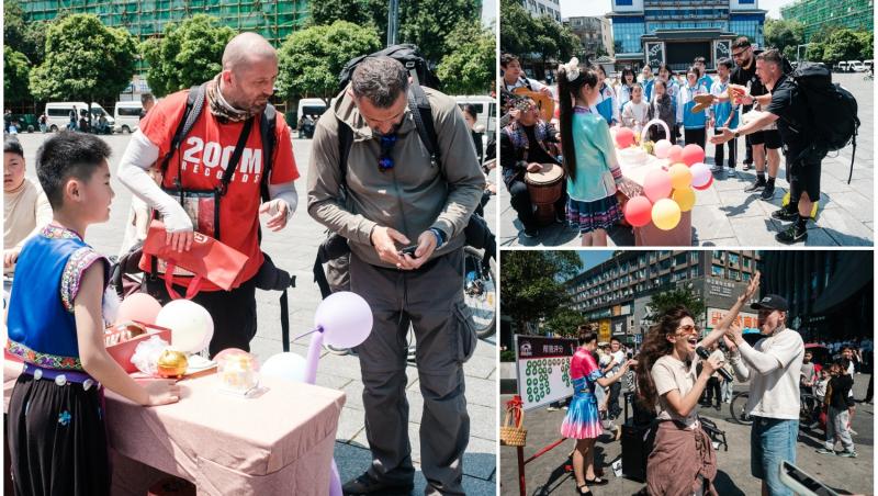 colaj foto cu concurentii de la asia express, in china