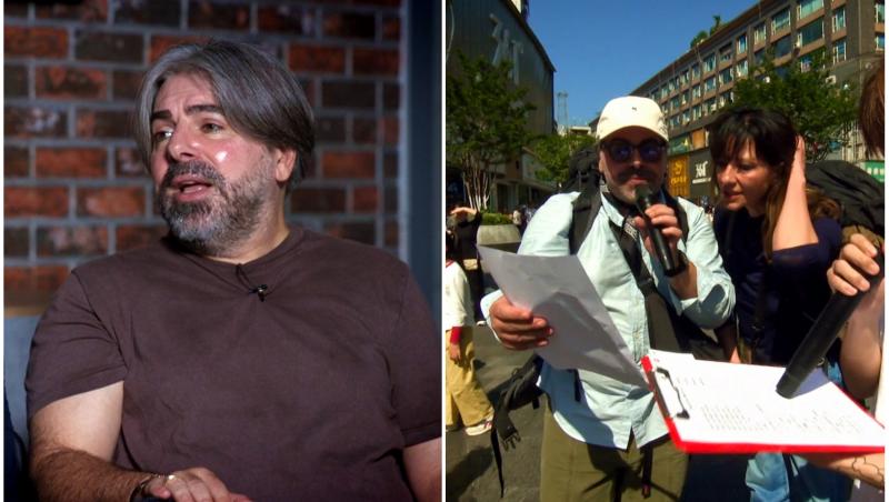 colaj foto cu maurice munteanu la asia express, alaturi de connie preda