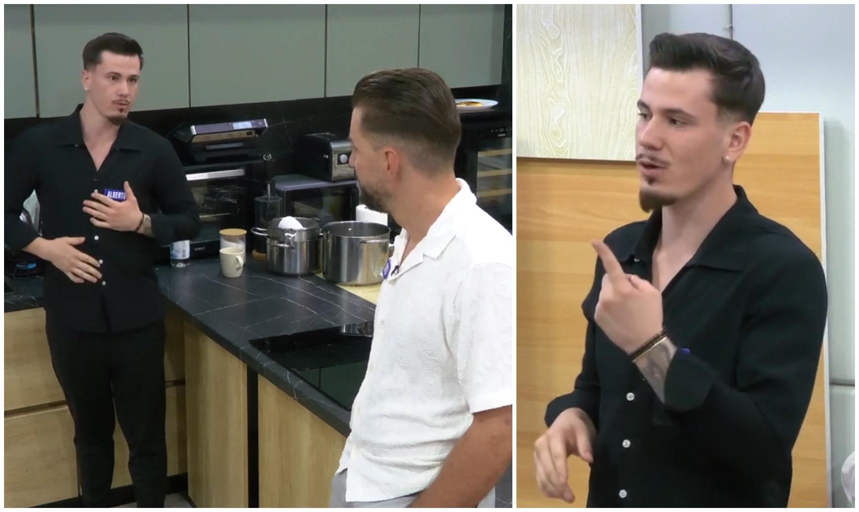 Mireasa, sezon 14. Ceartă uriașă &icirc;n casa băieților! Alberto nu și-a mai putut stăp&acirc;nii nervi și a dat cărțile pe față