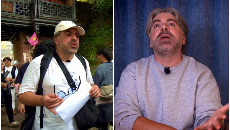 colaj foto cu maurice munteanu la asia express, alaturi de connie preda