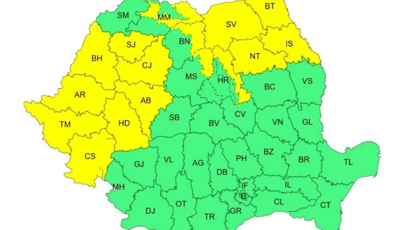 harta romaniei atentionari anm