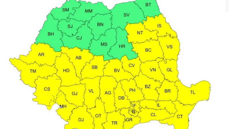 harta romaniei atentionari anm