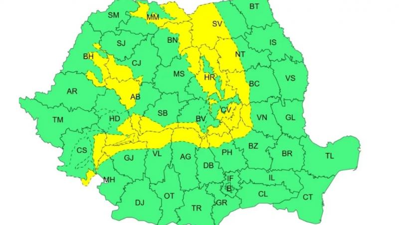 harta romaniei atentionari anm