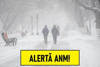 Alertă ANM de ninsori, strat de zăpadă consistent și intensificări ale vântului. Ce zone sunt vizate de avertizările meteo