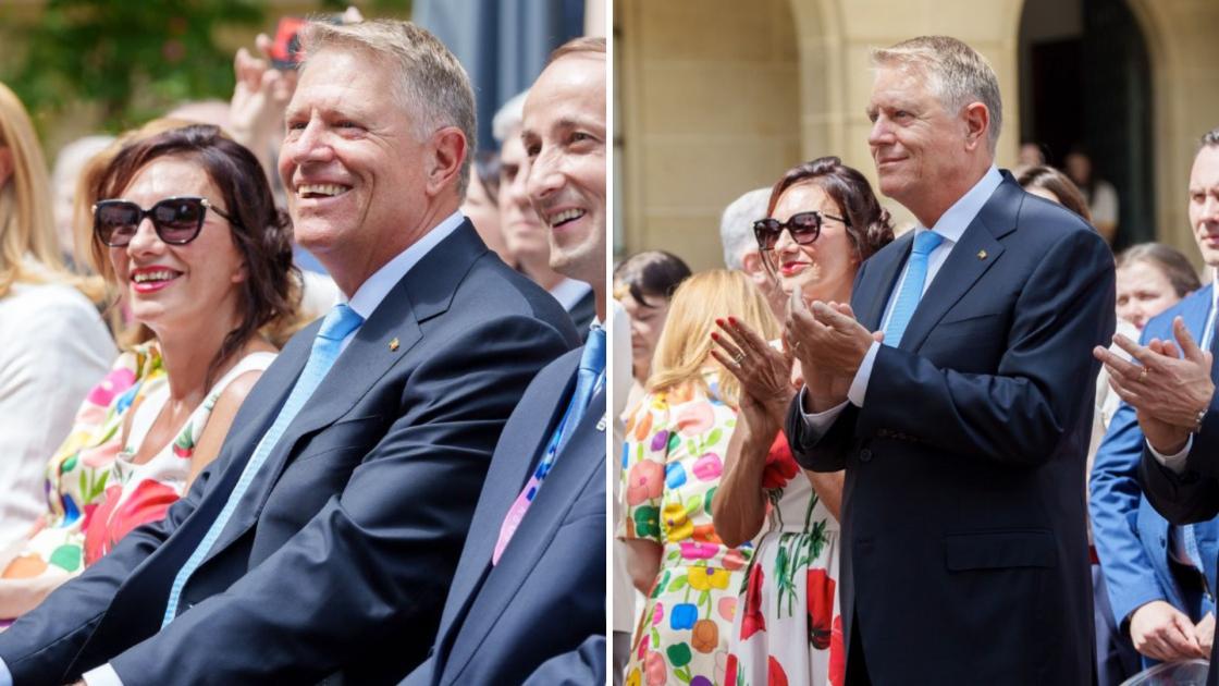 Cât costă rochia purtată de Carmen Iohannis la Ambasada României de la Paris, înainte de Jocurile Olimpice. Geanta e și mai scumpă