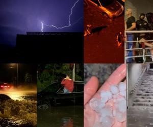 Potop în Bucureşti, sub alertă de cod roşu: Străzi inundate, copaci doborâţi, maşini distruse de grindină. "E şocant. A intrat în tot blocul, în toată fundaţia"