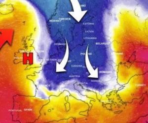 Furtuna "Boris", care loveşte acum în vestul Europei, ajunge la noi în weekend. Aduce răcire, vânt, ploi şi ninsori la munte