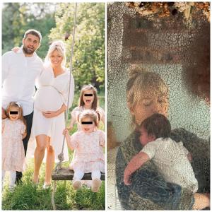 Imaginea EMOȚIONANTĂ dezvăluită de Laura Cosoi la o săptămână de când a născut. Cum a apărut actrița alături de cele patru fetițe ale ei. FOTO