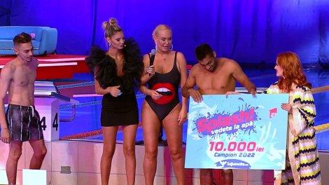 Bănel Nicoliță a câștigat finala săptămânii Splash! Vedete la apă și premiul de 10.000 lei. Cea de-a patra ediţie a show-ului de la Antena 1, lider de audienţă