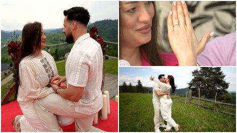 Mireasa, sezonul 11. Imagini superbe de la logodna dintre Andi și Roberta. Cei doi au fost extrem de emoționați