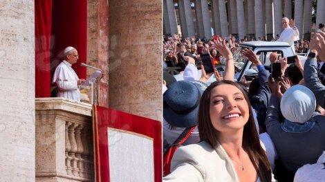 Antena 1, singura televiziune din România la întronizarea Papei. Echipa Observator a primit binecuvântarea în Piața San Pietro