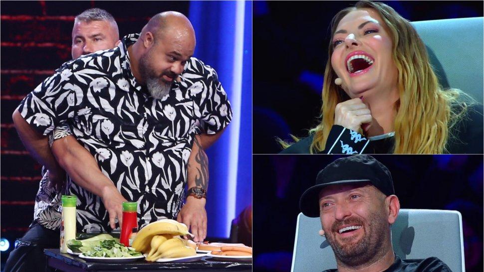 Moment de improvizație cu Fachirul din Periș și Perversu’ de pe Târgu Ocna la „Chefi la furculițe”. Prestația lor a provocat râsete în valuri