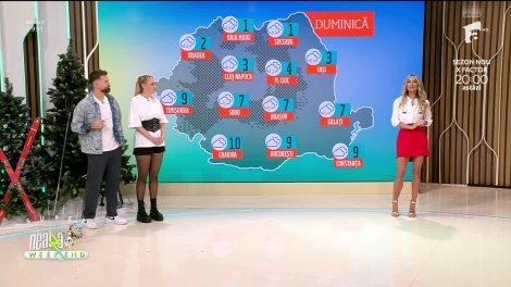 Neatza de Weekend, 2 februarie 2025. Prognoza meteo cu Flavia Mihășan: Temperaturile maxime se vor încadra între 1 şi 10 grade