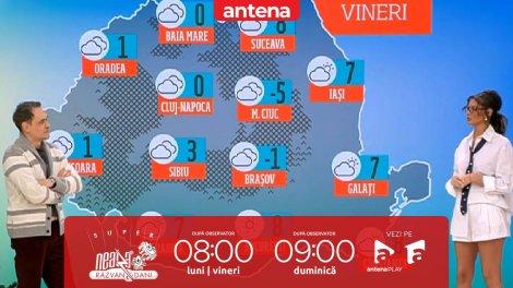 Super Neatza, 17 ianuarie 2025. Prognoza meteo cu Ramona Olaru: Vreme &icirc;nnorată &icirc;n majoritatea regiunilor