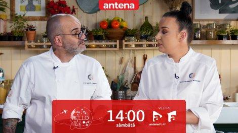 Hello Chef sezonul 8, 5 octombrie 2024. Chef Samuel și Roxana Blenche, o nouă provocare în bucătărie! Ce rețete au de gătit pentru Cătălin Botezatu