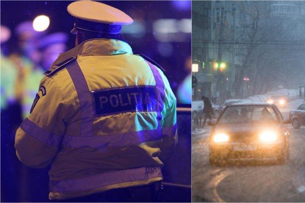 Ninsorile au acaparat România. Ce amenzi riscă șoferii care nu au cauciucri de iarnă pe acestă vreme
