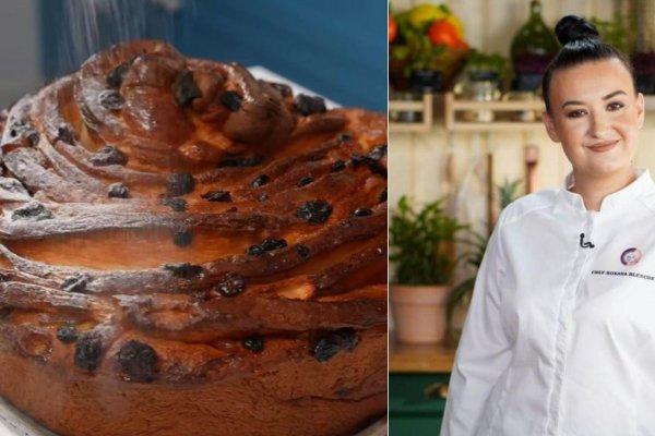 Rețeta de cozonac - trandafir cu fructe confiate a lui chef Roxana Blenche. Dulcele cu care îți vei impresiona oaspeții de Crăciun