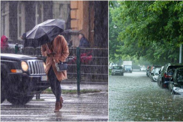 Alertă ANM! Cod galben de furtuni cu averse torenţiale, descărcări electrice şi vânt puternic, în mare parte din ţară