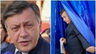 Cum a apărut Crin Antonescu la secția de votare pentru alegerile prezidențiale 2025. Ce ținute au ales fiica și soția candidatului