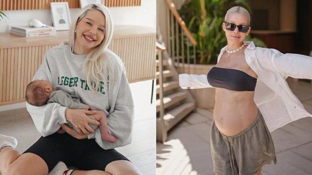 Carmen Grebenișan, ipostaza sexy, cu decolteul la vedere, &icirc;n care s-a fotografiat la scurt timp după ce a devenit mamă